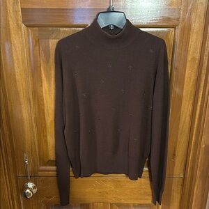 Jones Wear Dark Brown Turtleneck Sweater